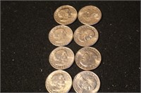 Lot of 8 Susan B. Anthony $1 Coin's