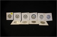 Lot of 10 1964 Washington Silver Quarters