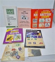 Collectible stamp books and stamps