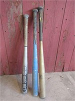 Lot of (3) Vintage Alum. Baseball Bats