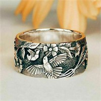 Pretty Flower Silver Plated Ring