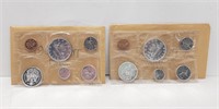 1962 & 1963 Canadian uncirculated coin set