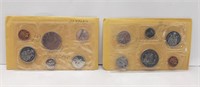 1968 & 1970 Canadian uncirculated coin set