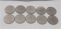 10, Canadian Confederation Constitution $1 coins