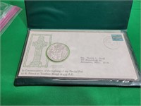IRISH SILVER .999 FINE 1973 ST. PATRICKS MEDAL
