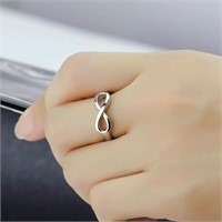 Infinity Silver Plated Ring