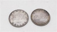 Pair of 1935 Canadian Silver $1 coins