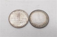 Pair of Canada 1939 $1 Coins