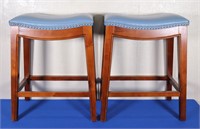 Pr. Modern Upholstered Bar Stools