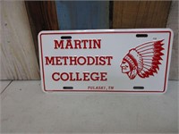 Martin Methodist College Pulaski, TN Car Tag