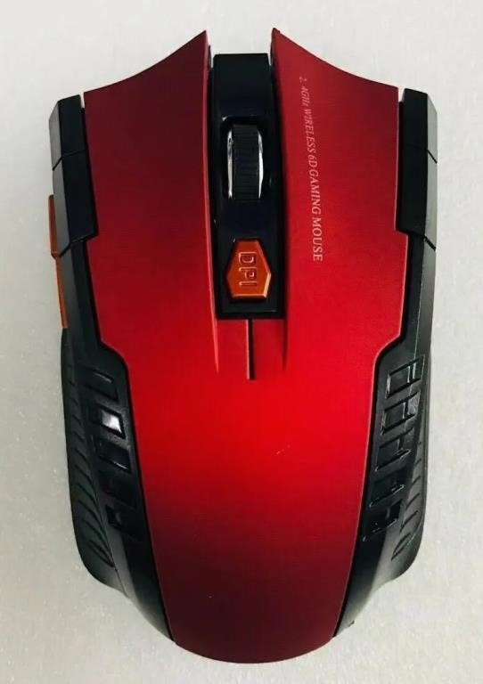 Red 2.4 GHz Wireless Optical Mouse