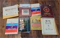 Stamp collection books and sheets
