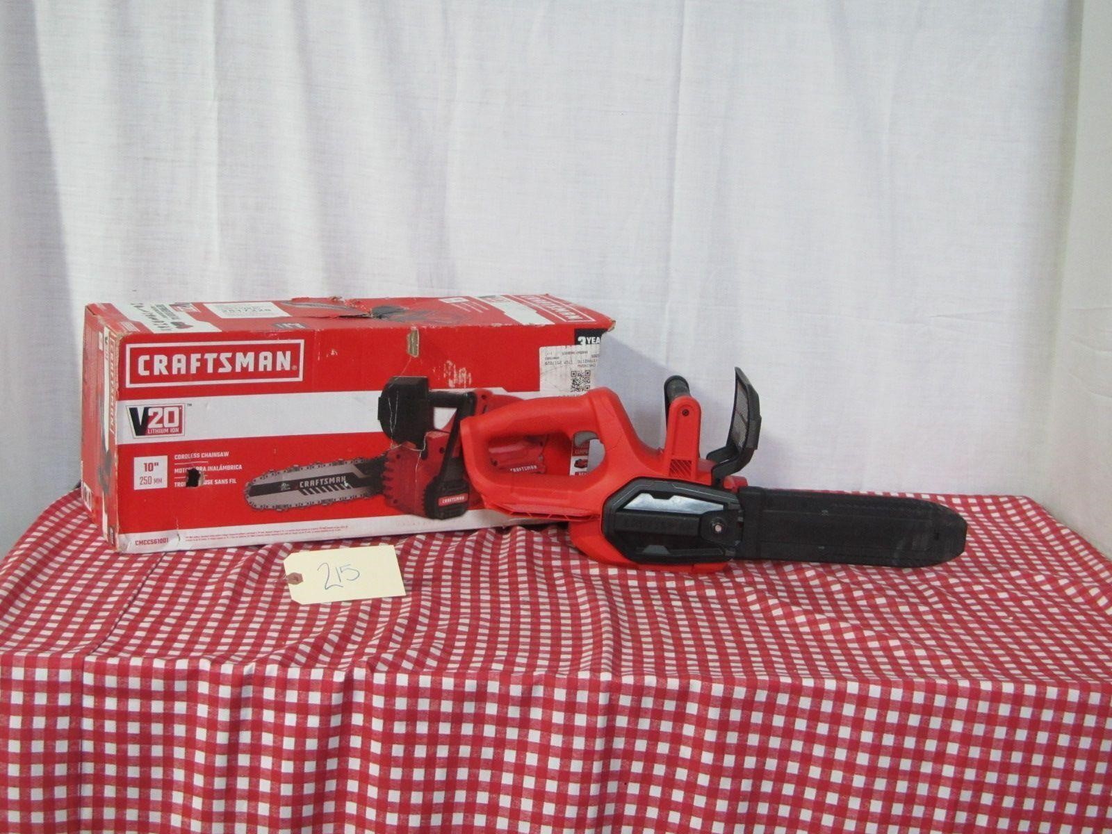 Craftsman 20V 10" Cordless Electric Chainsaw