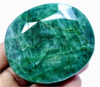 Certified 647.00 ct Natural Zambian Emerald