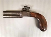 Antique engraved percussion pistol (as seen -