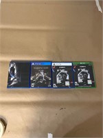 LOT OF 4 VIDEO GAMES PS4 PS5 XBOX ONE