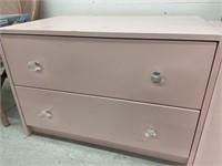 Pink 2 Drawer Dresser 32 X 20 X 22 " Tall