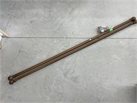 2 Curtain Rods 77 " Long