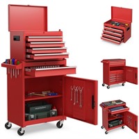 New 2 in 1 Tool Chest & Cabinet with 5 Drawers