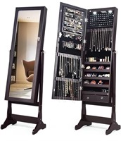 Retail$160 Standing Mirror Jewelry Cabinet