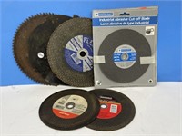 various circular saws and cut off discs