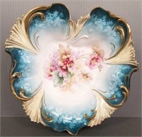 R.S. Prussia unmarked heart shaped bowl - 10 1/2"