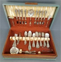 80 pieces of Wallace Rosepoint sterling flatware