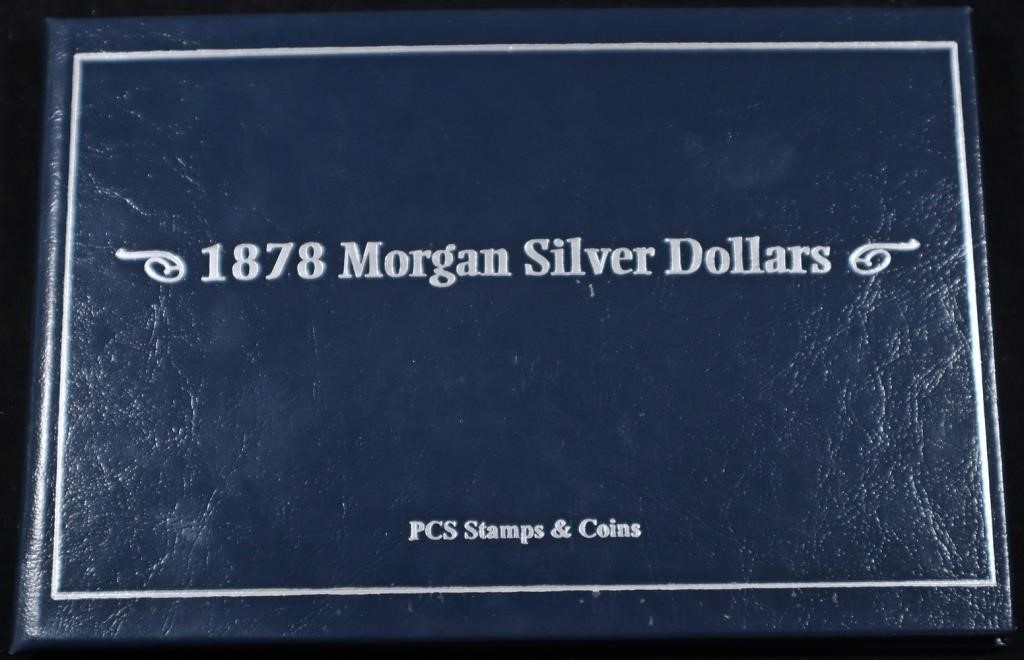 1878 MORGAN SILV DOLLARS PCS STAMPS&COINS ALBUM