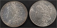 1882-S & 1885-O MORGAN DOLLARS