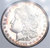 1881-S Morgan Dollar NGC MS64 PL COLOR