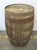 Oak Stave Whiskey Barrel