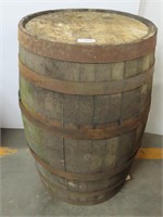 Oak Stave Whiskey Barrel
