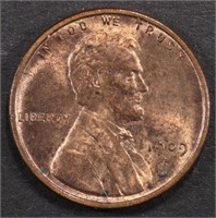 1909-S LINCOLN CENT CH BU RB