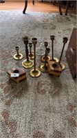 Brass/misc  candlesticks