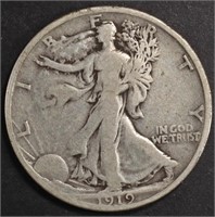 1919 WALKING LIBERTY HALF DOLLAR
