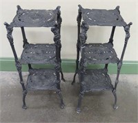 Pair of Cast Iron Planter Stands