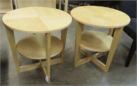 Pair of Ikea Vejmon Side Tables