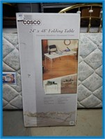 New Costco 24" x 48" folding table