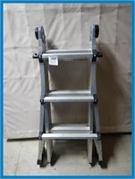 Folding multi-purpose ladder multiple positions