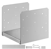 4 PK Standoff Post Base 8"x8" Stainless Steel