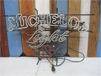 Michelob Light Neon Sign (partially lights)