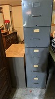 2 filing cabinets