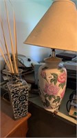 Lamp and vase
