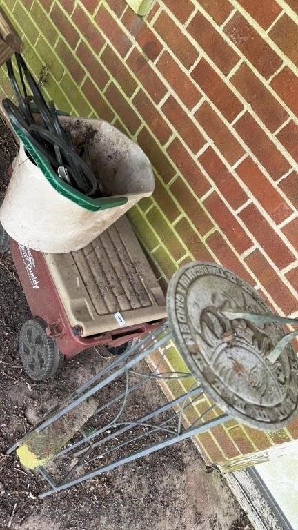 Lawn buddy/ metal shelf