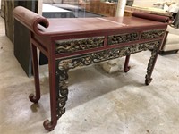 Asian inspired console table