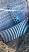 5 PCS OF METAL GRAIN BIN ROUGHLY 10' U SHAPE