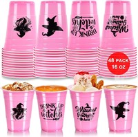 96 Pcs Halloween Disposable Plastic Cups