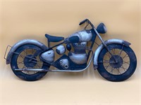 24” Metal Motorcycle Decor Piece