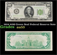 1934 $100 Green Seal Federal Reserve Note Grades S