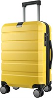 KROSER 20-Inch Carry-On Luggage  Yellow
